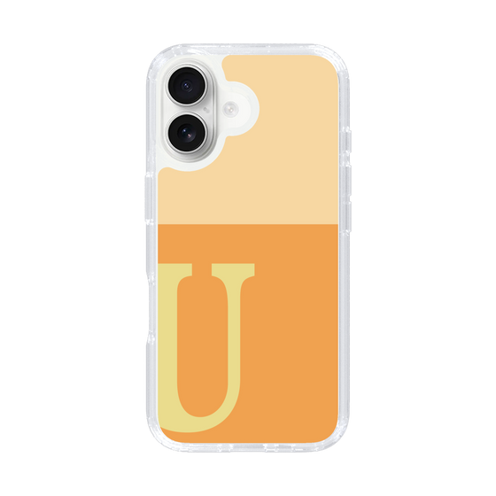 Slim Protection Case［ オリジナル - initial two tone - U orange ］