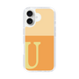 Slim Protection Case［ オリジナル - initial two tone - U orange ］