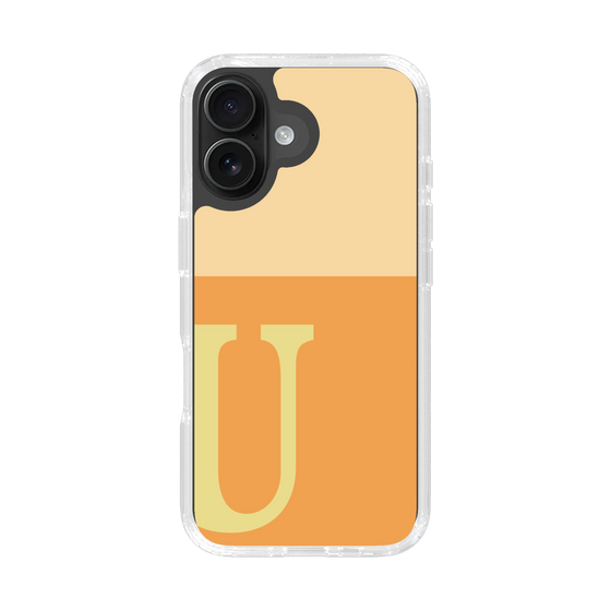Slim Protection Case［ オリジナル - initial two tone - U orange ］