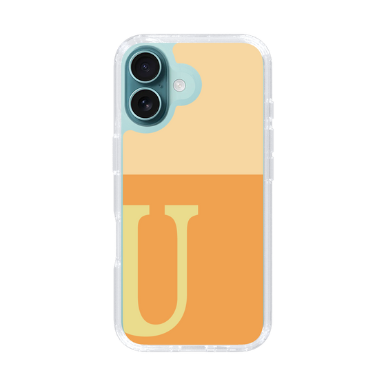 Slim Protection Case［ オリジナル - initial two tone - U orange ］