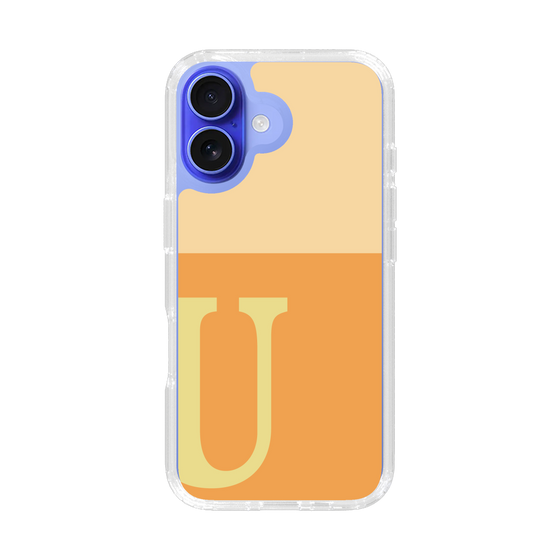 Slim Protection Case［ オリジナル - initial two tone - U orange ］