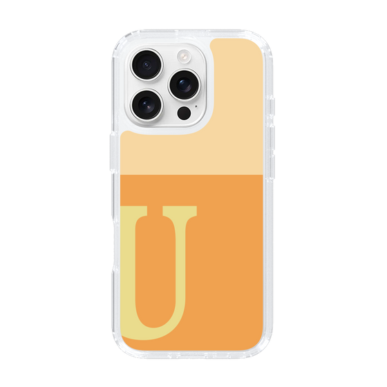 Slim Protection Case［ オリジナル - initial two tone - U orange ］