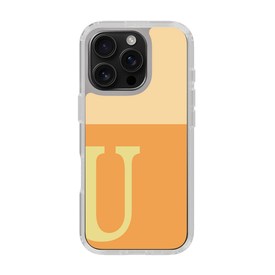 Slim Protection Case［ オリジナル - initial two tone - U orange ］