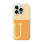 Slim Protection Case［ オリジナル - initial two tone - U orange ］