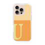 Slim Protection Case［ オリジナル - initial two tone - U orange ］