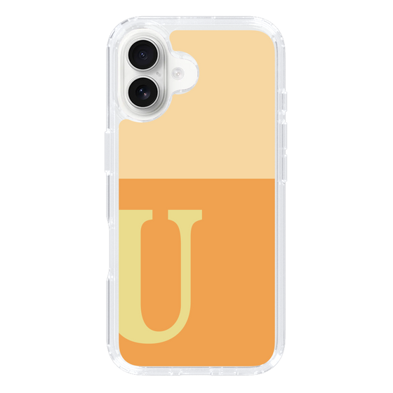 Slim Protection Case［ オリジナル - initial two tone - U orange ］