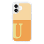 Slim Protection Case［ オリジナル - initial two tone - U orange ］