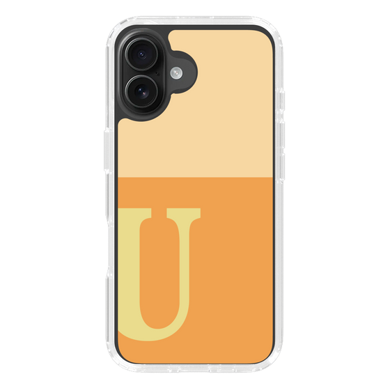 Slim Protection Case［ オリジナル - initial two tone - U orange ］