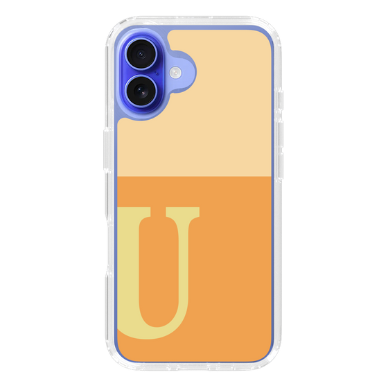 Slim Protection Case［ オリジナル - initial two tone - U orange ］