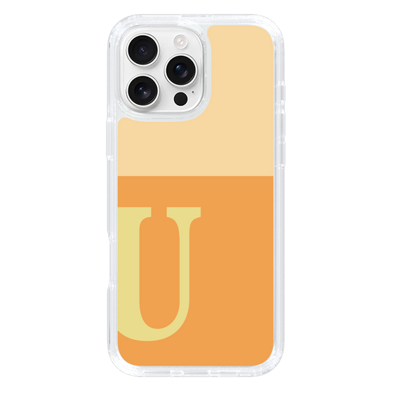 Slim Protection Case［ オリジナル - initial two tone - U orange ］