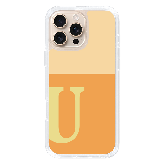 Slim Protection Case［ オリジナル - initial two tone - U orange ］
