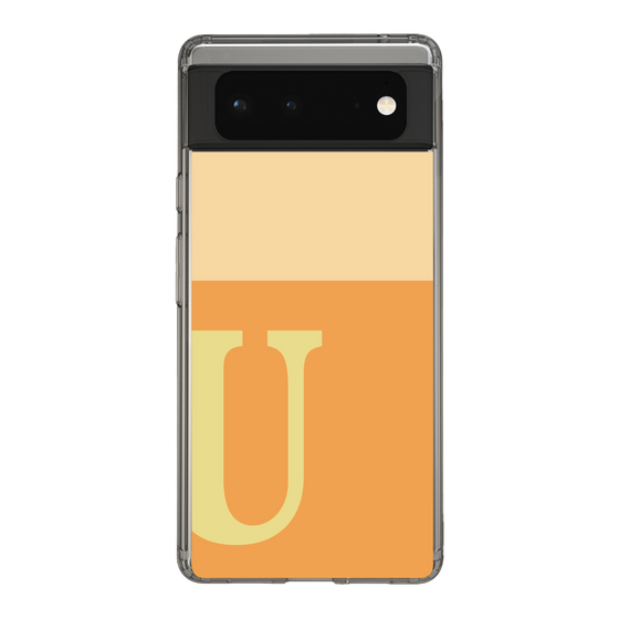 Slim Protection Case［ Original - initial two tone - U orange ］
