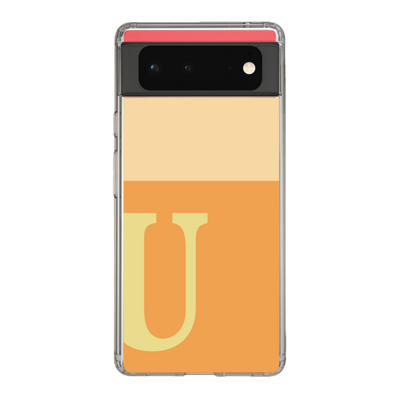 Slim Protection Case［ Original - initial two tone - U orange ］