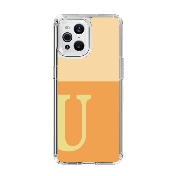 Slim Protection Case［ Original - initial two tone - U orange ］