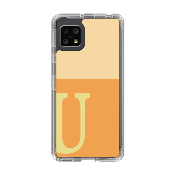 Slim Protection Case［ Original - initial two tone - U orange ］
