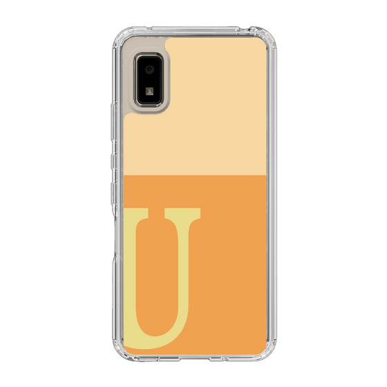 Slim Protection Case［ Original - initial two tone - U orange ］