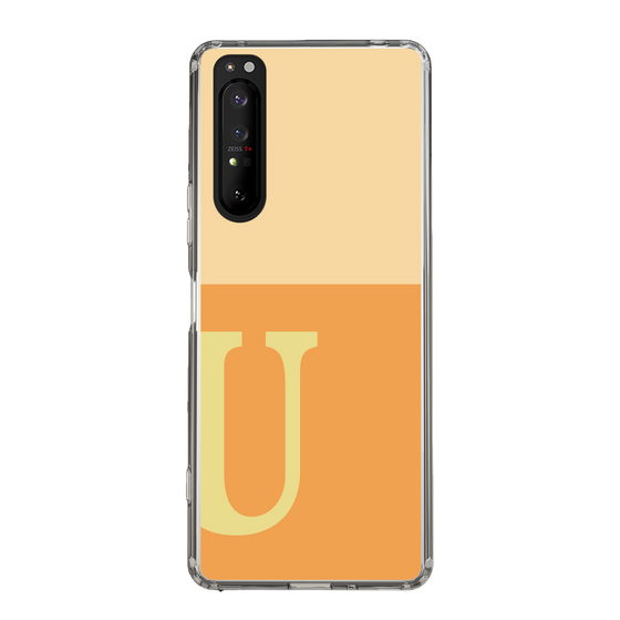Slim Protection Case［ Original - initial two tone - U orange ］