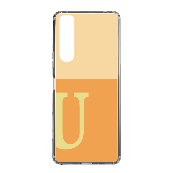 Slim Protection Case［ Original - initial two tone - U orange ］