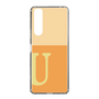 Slim Protection Case［ Original - initial two tone - U orange ］