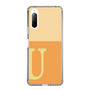 Slim Protection Case［ Original - initial two tone - U orange ］