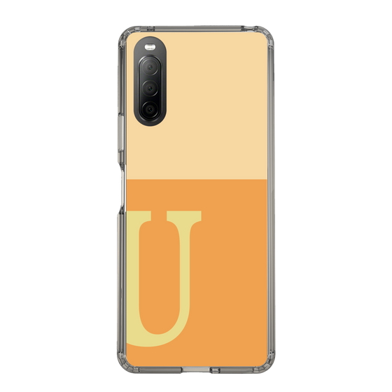 Slim Protection Case［ Original - initial two tone - U orange ］