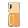 Slim Protection Case［ Original - initial two tone - U orange ］