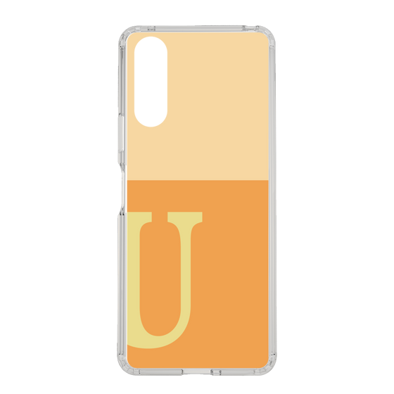 Slim Protection Case［ Original - initial two tone - U orange ］