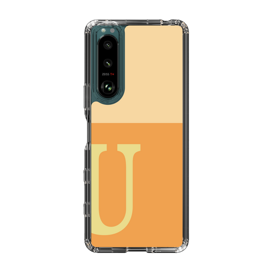 Slim Protection Case［ Original - initial two tone - U orange ］