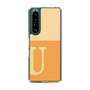 Slim Protection Case［ Original - initial two tone - U orange ］