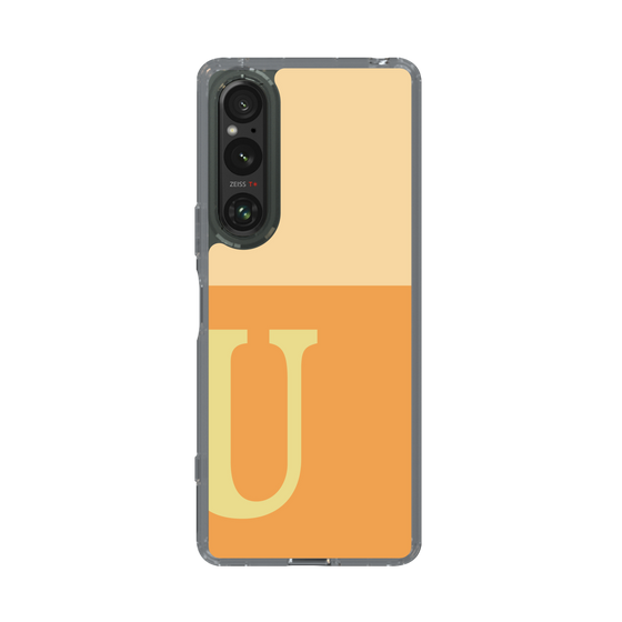 Slim Protection Case［ Original - initial two tone - U orange ］