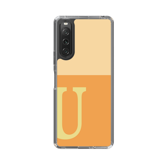 Slim Protection Case［ Original - initial two tone - U orange ］