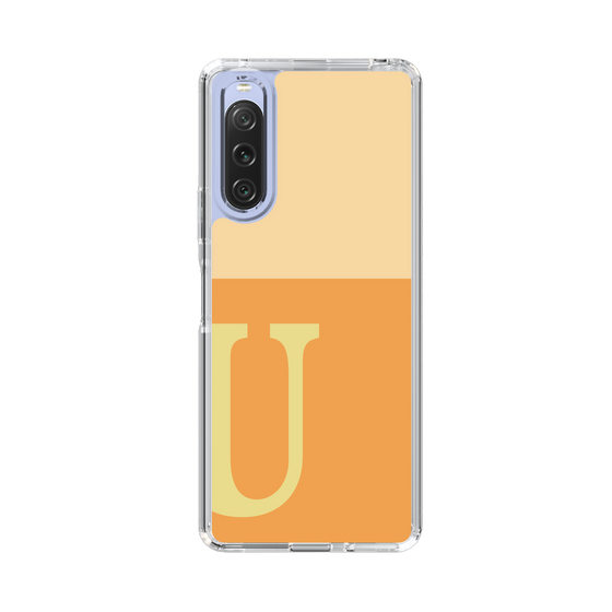 Slim Protection Case［ Original - initial two tone - U orange ］