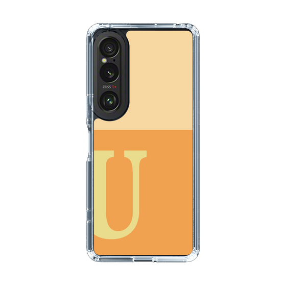 Slim Protection Case［ Original - initial two tone - U orange ］