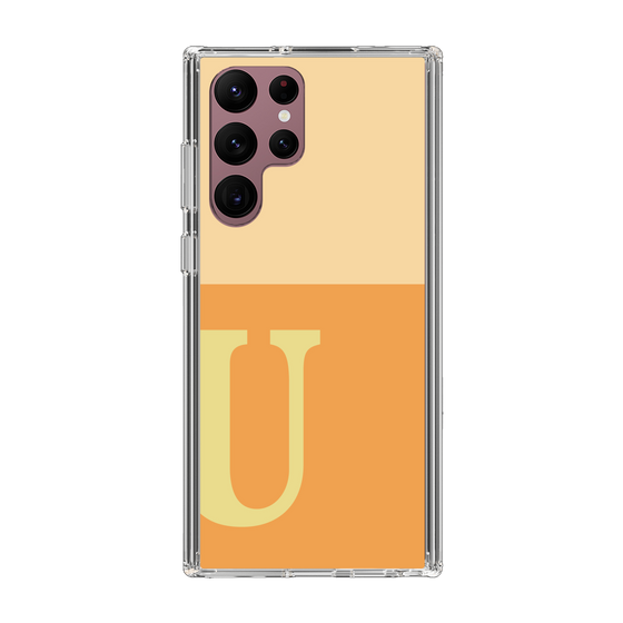 Slim Protection Case［ Original - initial two tone - U orange ］