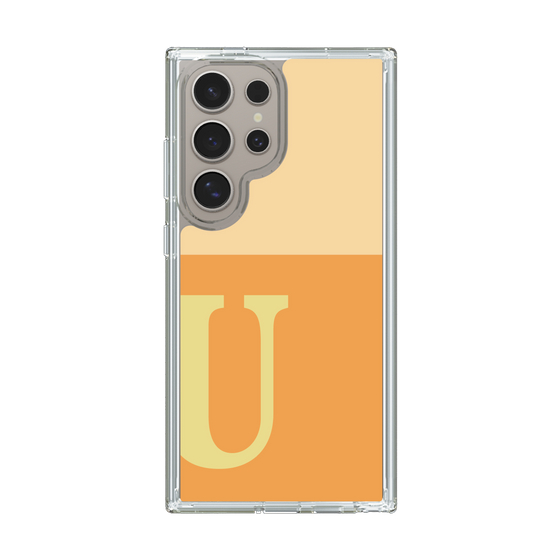 Slim Protection Case［ Original - initial two tone - U orange ］