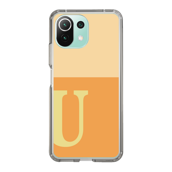 Slim Protection Case［ Original - initial two tone - U orange ］