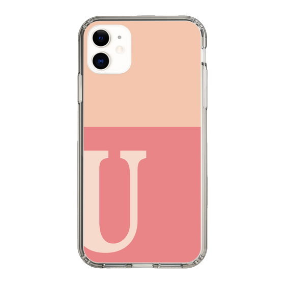 Slim Protection Case［ Original - initial two tone - U pink ］
