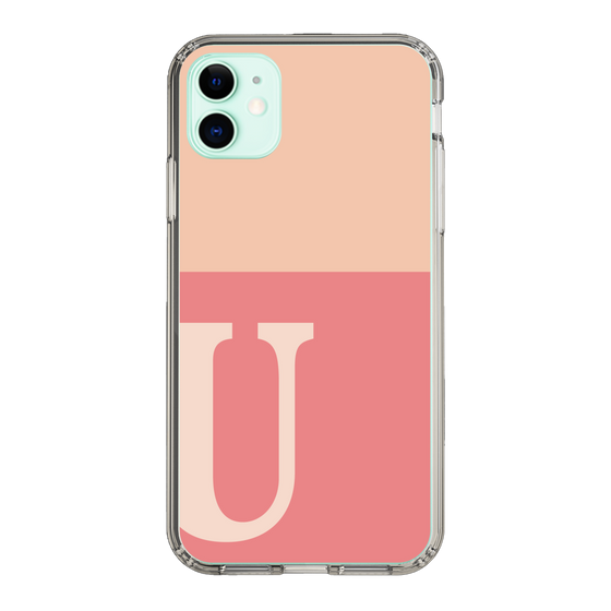 Slim Protection Case［ Original - initial two tone - U pink ］