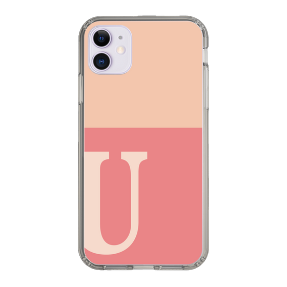 Slim Protection Case［ Original - initial two tone - U pink ］
