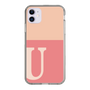 Slim Protection Case［ Original - initial two tone - U pink ］