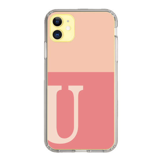 Slim Protection Case［ Original - initial two tone - U pink ］