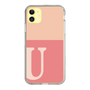 Slim Protection Case［ Original - initial two tone - U pink ］
