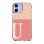 Slim Protection Case［ Original - initial two tone - U pink ］
