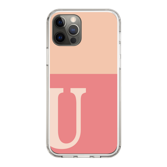Slim Protection Case［ Original - initial two tone - U pink ］