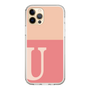 Slim Protection Case［ Original - initial two tone - U pink ］