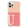 Slim Protection Case［ Original - initial two tone - U pink ］