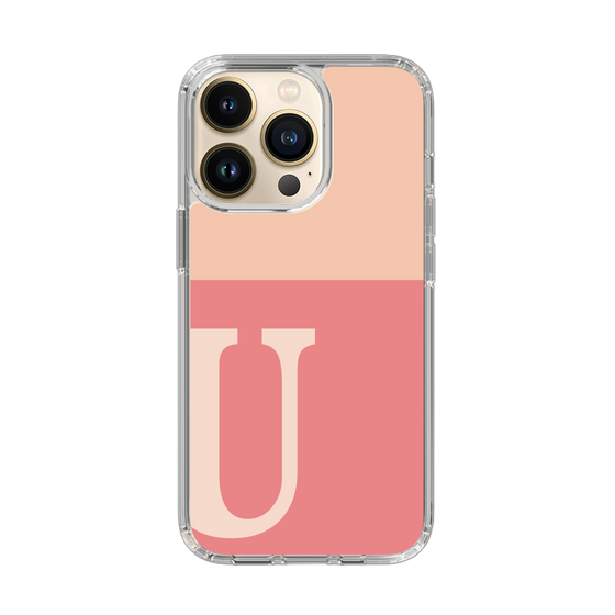 Slim Protection Case［ Original - initial two tone - U pink ］
