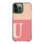 Slim Protection Case［ Original - initial two tone - U pink ］