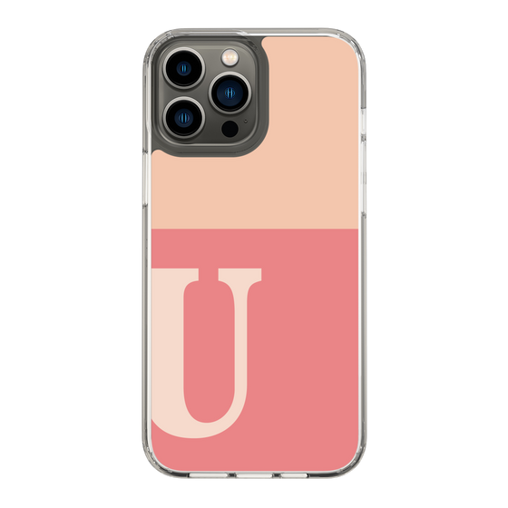 Slim Protection Case［ Original - initial two tone - U pink ］