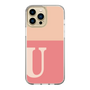 Slim Protection Case［ Original - initial two tone - U pink ］